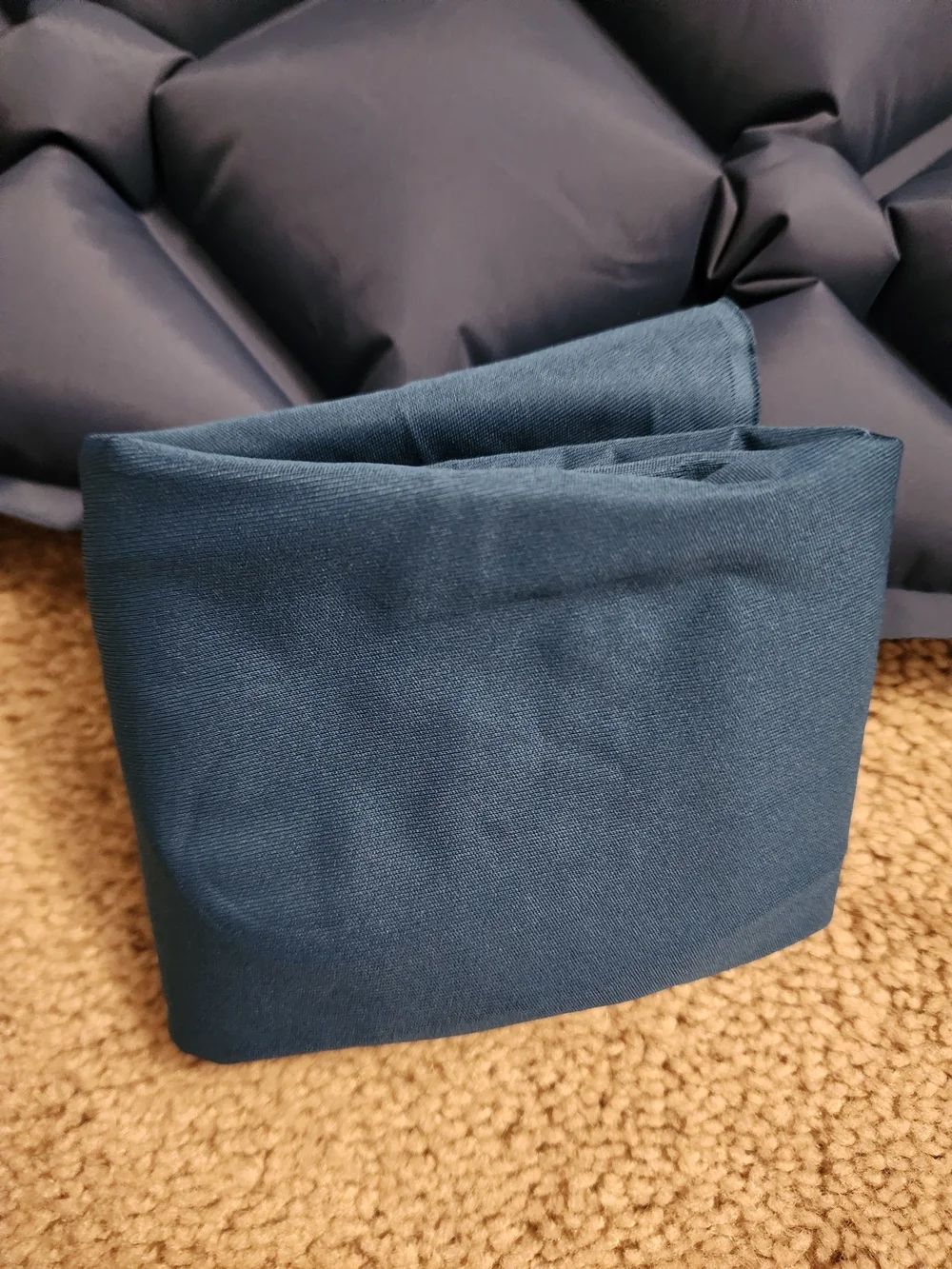 Inflatable HuTools Navy Blue Camping Sleeping Pad - Lightweight Air Mattress